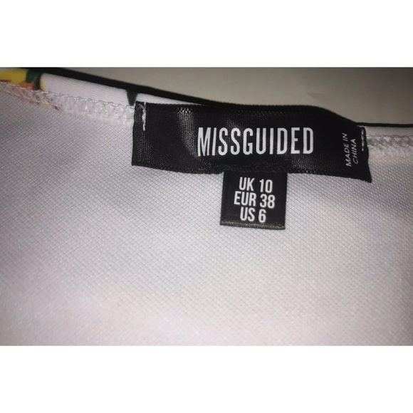 missguided tropical + floral high waisted bikini bottoms size women’s 6 - Picture 9 of 9